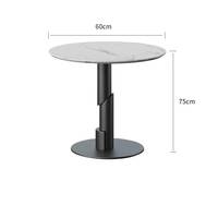 Ensemble de table de négociation en faux marbre moderne pour restaurant, avec fauteuils pivotants à 360° en cuir PU, pour bureau, hôtel, café, réception