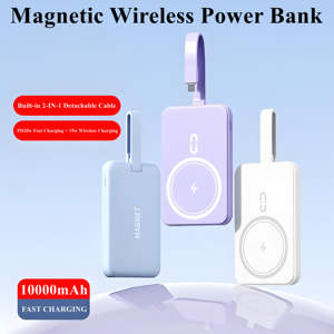 Banque d'alimentation magnétique à charge rapide 22,5 W de qualité supérieure, compatible OEM, 10000 mAh, sortie Micro USB Type-C - Product Image 3