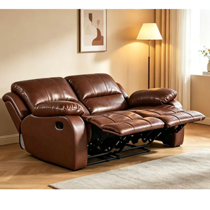 Wholesale Modern Luxury Three Seat <b>Recliner</b> Set Multifunctional Comfortable Leather Eco-Friendly Home Furniture B1008 Modern Des - Product Image 3