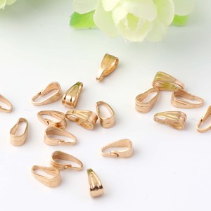 Fermoirs en forme de grain de melon pour bijoux, 7x3/8.5x3.5MM, métal plaqué argent et or, pour colliers et pendentifs DIY - Product Image 3