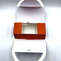 Boîte en papier kraft jetable à main, personnalisée, de qualité alimentaire, résistante à la graisse, pour boulangerie, pâtisserie, à emporter et emballage cadeau