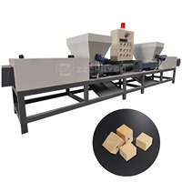 Machine de compression de palettes en sciure de bois pressée à chaud, machine à fabriquer des blocs de pieds en bois, extrudeuse de blocs de palettes en copeaux de bois