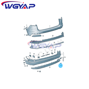 WGYAP OEM Nouveau capuchon de pare-chocs arrière pour Audi Q4 E-Tron (2019-) Garantie 1 an avec codes 89A807442 IX3 a GRU 9B9 - Product Image 4