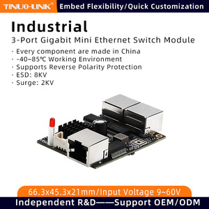 Cổng YN-IES103-3 chuyển đổi công nghiệp pcba-chuyển đổi mạng mini không quản lý để giám sát nguồn & Tủ phân phối điện - Product Image 2