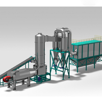 Mini sécheur flash à faible bruit contrôlé par PLC pour la transformation de la farine de manioc et des céréales, équipement de séchage à gaz économe en énergie