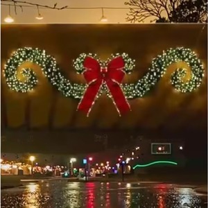Boule de Noël LED géante lumineuse pour extérieur, décorations de Noël, éclairage commercial, structure en fil métallique, vente chaude - Product Image 2