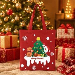 Sac fourre-tout en toile pliable personnalisé 2026 – Cadeau de Noël et de la Fête Nationale – Sac fourre-tout en toile de créateur unisexe - Product Image 5