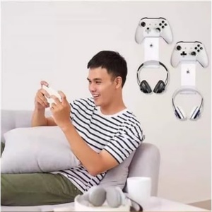 Hot Sale Justincase China Wall Mounted Acrylic Headset <b>Stand</b> Hanger Game <b>Controller</b> Holder for Display Only - Product Image 1