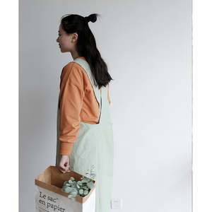 Tablier de cuisine vierge en coton lavé 100% avec logo personnalisé imprimé en gros - Product Image 3