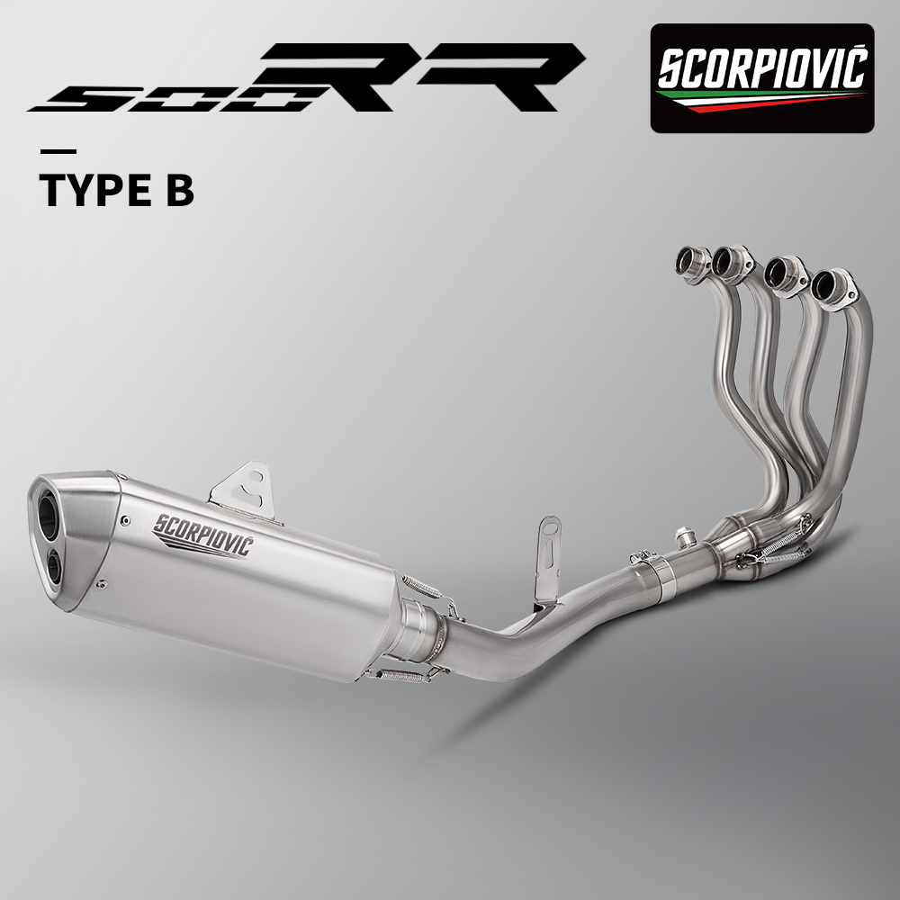 For ZXMOTO 550RR ZX-550R ZX550RR Slip-On Exhaust Muffler, Full