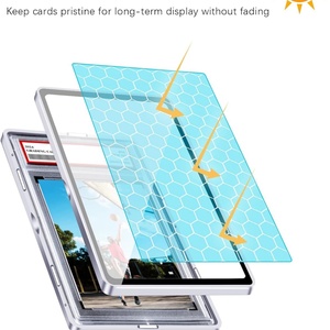 Étui de protection pour cartes à collectionner en carton écologique personnalisable de qualité supérieure, avec protection en verre trempé, protection UV, finition brillante - Product Image 4