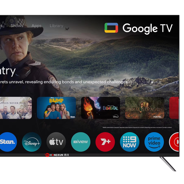 50 55 Inch 4K UHD Smart Android QLED 32inch LED TV Google Certified Voice Control DVB-T2S2
