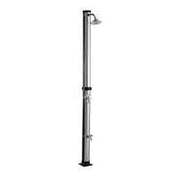 Douche solaire de jardin 2024 20L 100% énergie solaire, colonne de douche pour piscine, plage de sable, bord de mer, cour