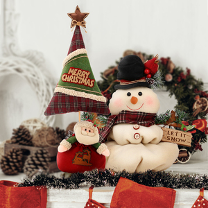 <span class=keywords><strong>Albero</strong></span> <span class=keywords><strong>di</strong></span> <span class=keywords><strong>Natale</strong></span> Decorativo in Poliestere Zaves 28.5" con <span class=keywords><strong>Sacco</strong></span> Regalo <span class=keywords><strong>di</strong></span> Babbo <span class=keywords><strong>Natale</strong></span> Rosso Verde Grazioso Ornamento da Finestra e Scrivania - Product Image 5