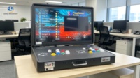Machine d'arcade Pro Metal Bartop Pandora Box 9 System, 1500 jeux classiques, console à monnayeur pour 2 joueurs, garantie 1 an