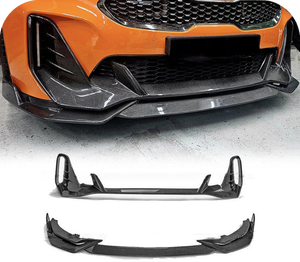Lèvre avant en fibre de carbone style SW, spoiler inférieur et kit carrosserie de pare-chocs avant pour Kia <span class=keywords><strong>Stinger</strong></span> - Product Image 1