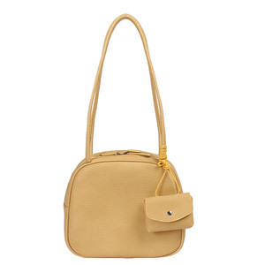 Bolso de Hombro de Moda para Mujer, Horizontal, Cuadrado, con Cierre de Cremallera, Correa Única, Color Sólido, para Uso Diario, Estilo Verano 2025 - Product Image 5