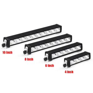 Raych barra de luz de led, barra de luz de led para carro, 12v/24v, 6000k, acessórios para caminhão jeep