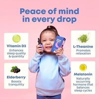 Gouttes liquides de mélatonine pour enfants OEM 3mg – Complément de soutien au sommeil sans alcool ni sucre – Marque privée