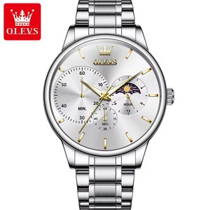 2936 Montre de sport multifonctionnelle chronographe à quartz pour homme, étanche, de luxe, avec logo personnalisé OEM, marque de luxe - Product Image 2
