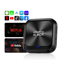Boîtier multimédia adaptateur sans fil CarPlay Android Auto OEM Bluetooth 5.0 Netflix/YouTube 4 Go + 64 Go 256 Go pour usage universel