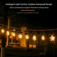 Lampe suspendue solaire LED pour le camping, étanche IP65, en alliage d'aluminium, pour extérieur et jardin, avec télécommande