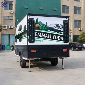 CAMPTRL Caravane mobile tout-<span class=keywords><strong>terrain</strong></span> avec une chambre, capacité <span class=keywords><strong>de</strong></span> charge <span class=keywords><strong>de</strong></span> 3000 kg, pour utilisation avec camion, <span class=keywords><strong>camping</strong></span> en plein air, en promotion - Product Image 5