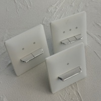 Nouvelle Conception Interrupteur Mural Électrique 16A Européen Allemand 13A Prise Universelle UK USB-C Matériau PC Blanc Mat Moderne