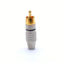 Conector RCA Macho de Alta Fidelidad, Adaptador de Audio y Video de Metal, Conectores RCA sin Soldadura, Conector RCA Lotus 270rca sin Soldadura para Reproductor VCD