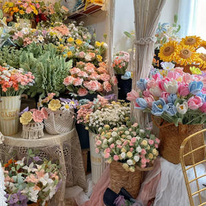 Ganchos de ganchillo hechos a mano Don T Forget <span class=keywords><strong>Me</strong></span> Flores de punto Ganchos de ganchillo de punto de lana hechos a mano Decoración para el hogar Cumpleaños - Product Image 1