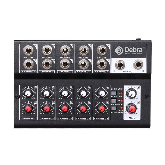 OEM Factory Mini Audio Interface Mixer 10-Channel Stereo/Mono Switch Output