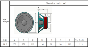 2024 JLD Audio 10 in <strong>Subs</strong> 1500w RMS SPL Speaker Car Subwoofer with Ferrite Magnet - Product Image 5