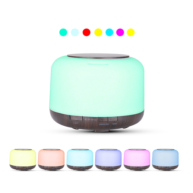 300ML 500ML Smart Aromatherapy Electric Essential Oil Ultrasonic air Aroma Perfume Diffuser Machine with Colorful Light for Home