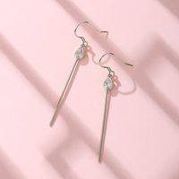 Vente en gros d'accessoires vintage de luxe pour femmes Boucles d'oreilles mode en forme de larme avec pendentif en or et cœur