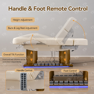 Turri Elektrische Estheticus <span class=keywords><strong>Bed</strong></span> 4 Motor Elektrische Cosmetische Ligstoel Cosmetologie Bank Lettino Estetista Meubels Voor Schoonheidssalon - Product Image 3