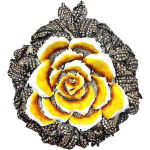 Women Luxurious Floral Wedding Clutch <b>Purse</b> Shinny Rhinestones Evening Bag Rose Crystal Handbag for Dates Dinner Ball - Product Image 5