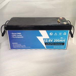 储能12.8v200ah LiFePO4电池户外便携式电源电池大容量黑色ABS外壳 - Product Image 1