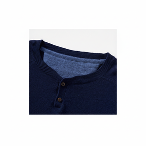 Pulls d'automne pour hommes tricots d'hiver haut de gamme personnalisés pull en laine mérinos respirant avec broderie de logo - Product Image 1