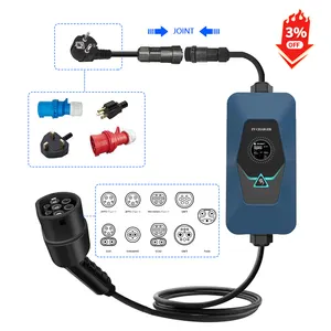 Fabricante fornecedor dourado carregador AC Ev 7Kw 11Kw 22Kw tipo 2 plug estação de carregamento trifásica Ev