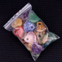 Collier en cristal de quartz rose naturel de 30 mm en forme de cœur, pierre de guérison, jaspe rouge, pendentif donut à grand trou pour cadeaux DIY, vente en gros