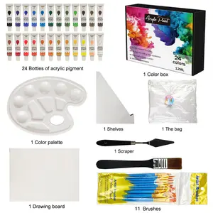 Giocattoli educativi 10 colori Eco-friendly fai da te magia galleggiante pittura arte marmorizzazione Kit di vernice per bambini