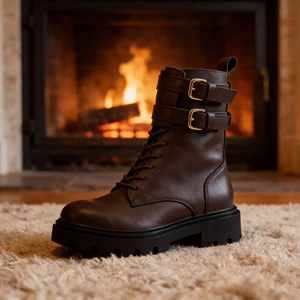 <span class=keywords><strong>Botas</strong></span> de Cuero Genuino 100% Resistentes para Mujer, Personalización Profesional - Product Image 1