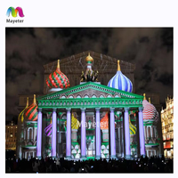Écran de projection holographique transparent pour bâtiments publics, projection interactive, contenu gratuit, projecteur holographique extérieur