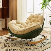 Moderner Luxus Wohnzimmerstuhl Eier-Schaukel- und Relaxsessel, Lounge-Sofa für Eine Person, Magischer Metallrahmen, Möbel für Erwachsene Schlafzimmer