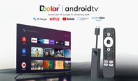 Reproductor Multimedia de Transmisión en Streaming 4K UHD con Android TV Stick Certificado por Google, Control Remoto por Voz, Smart Set Top Box