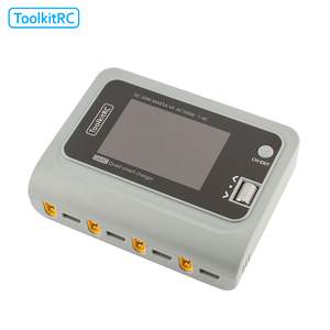 Cargador Inteligente de Baterías ToolkitRC Q4AC de 4 Canales con Adaptador XT60/XT30 para Baterías LiPo, LiFe, NiMH de 1-4S para Drones - Product Image 6