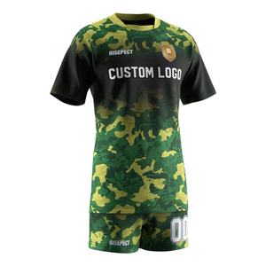 T-shirt de sport à col rond imprimé tendance pour homme et ensemble short pour femme, idéal pour l'entraînement de rugby - Product Image 3