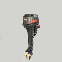 Motor Tempel Yamaha 9.9HP 15HP 2 Tak Berpendingin Air Bensin Langsung dari Pabrik untuk Perahu Karet dan Memancing