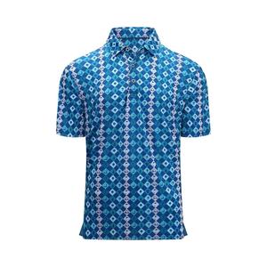 Logo personnalisé chemise de golf pour hommes évacuation de l'humidité séchage rapide impression Performance Polo chemises en coton pour hommes T-Shirt de haute qualité - Product Image 5