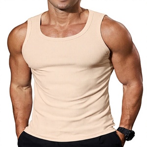 Camiseta sin mangas de dos tonos para hombre, chaleco deportivo contemporáneo, ropa casual de verano, proveedor mayorista de prendas. - Product Image 1